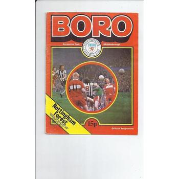 Middlesbrough Home Football Programmes