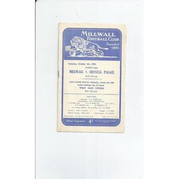 Millwall Home Football Programmes