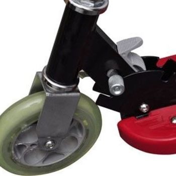 Black Electric E Scooter Ride on Rechargeable Battery Height adjustable 120W 24V