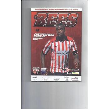 Chesterfield Away Football Programmes