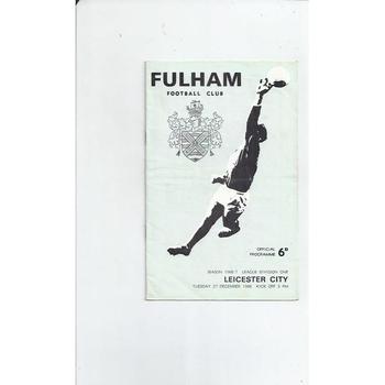 Fulham Home Football Programmes