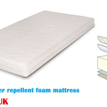 White Wooden Toddler Bed with Mattress