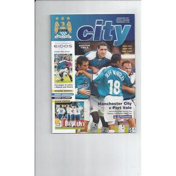 Port Vale Away Football Programmes