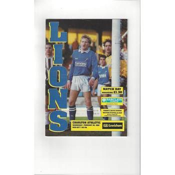 Charlton Athletic Away Football Programmes