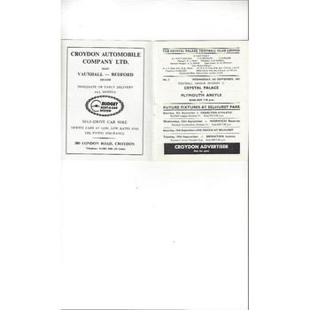 Plymouth Argyle Away Football Programmes