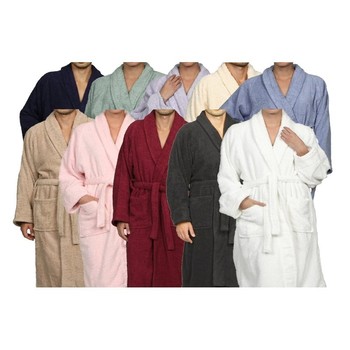 Superior 100% Egyptian Terry Cotton Unisex Bath Robe