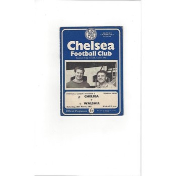 Walsall Away Football Programmes