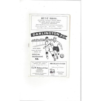 Darlington Home Football Programmes