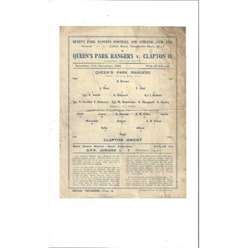 Queens Park Rangers Home Football Programmes