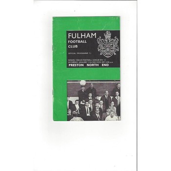 Fulham Home Football Programmes