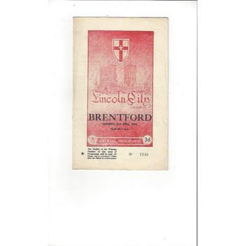 Lincoln City Home Football Programmes