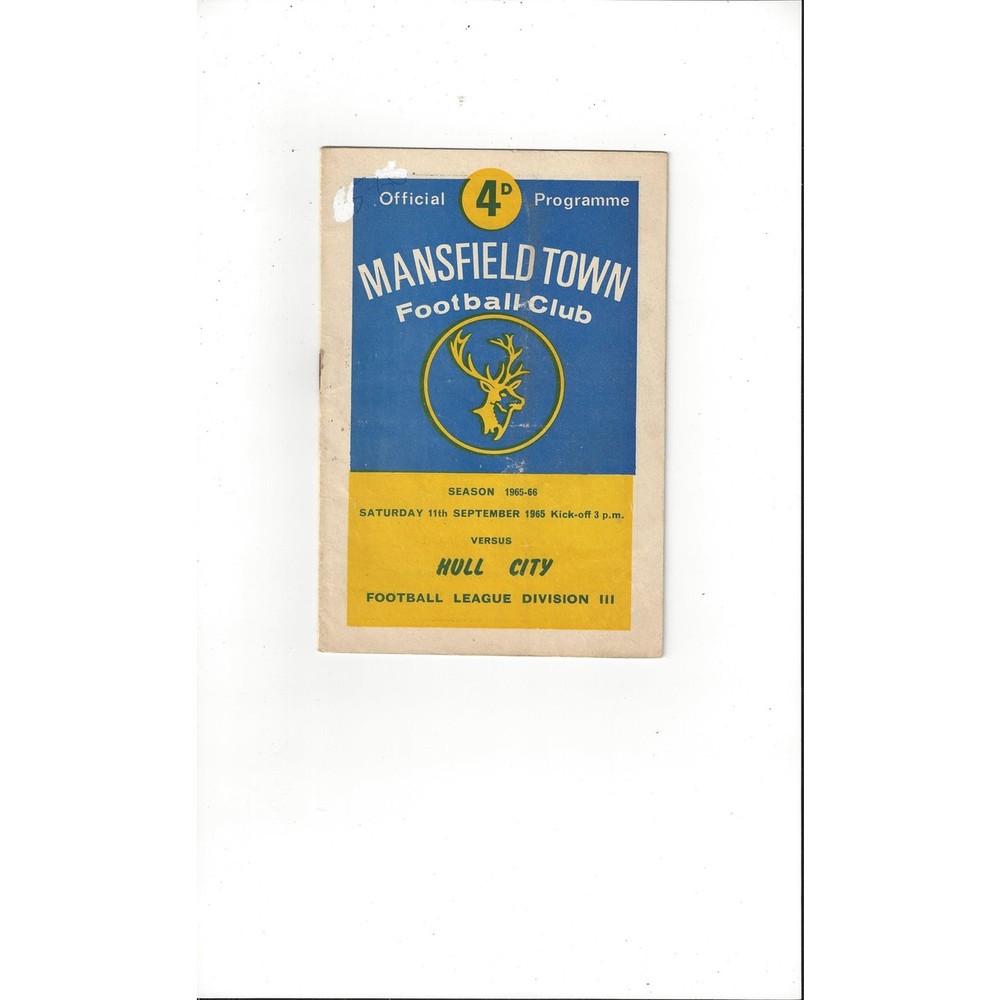 Mansfield Town Home Football Programmes