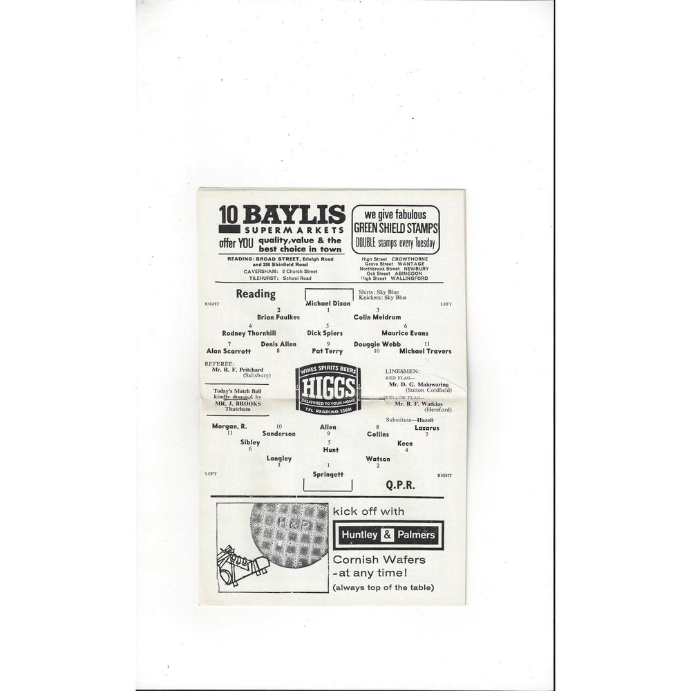 Queens Park Rangers Away Football Programmes