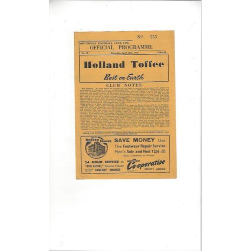 Workington Away Football Programmes