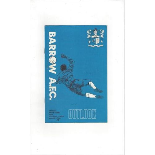 Barrow Home Football Programmes