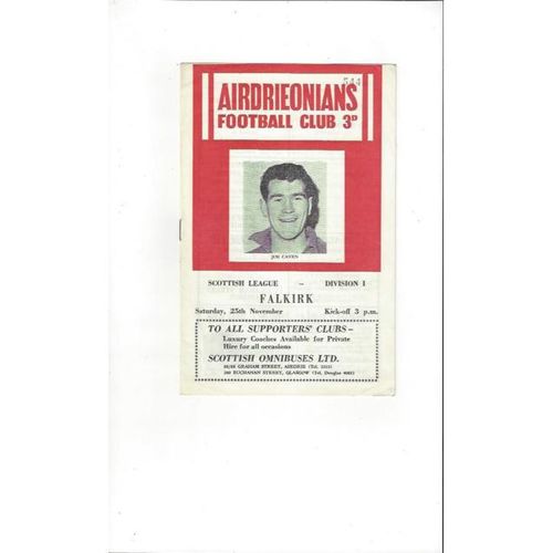 Airdrie Football Programmes