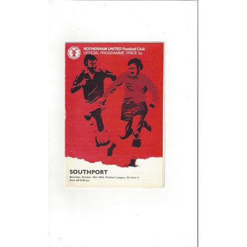 Rotherham United Home Football Programmes
