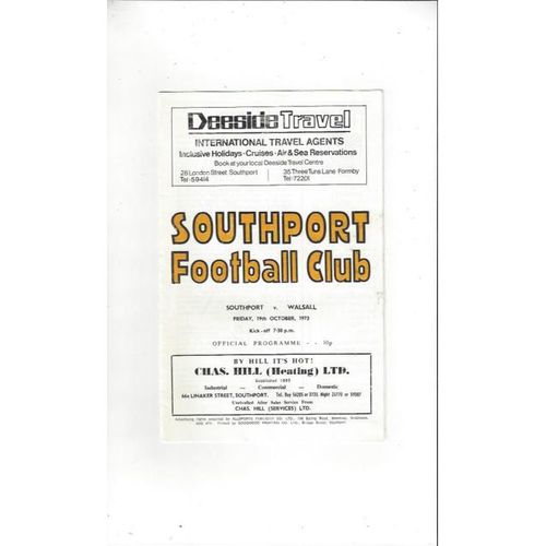 Walsall Away Football Programmes