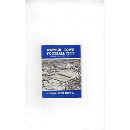 Ipswich Town Home Football Programmes