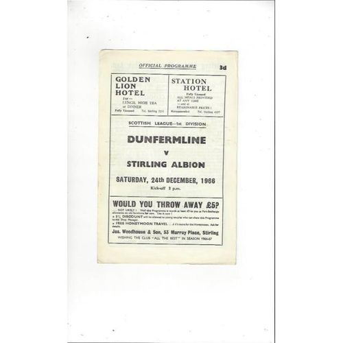 Stirling Albion Football Programmes