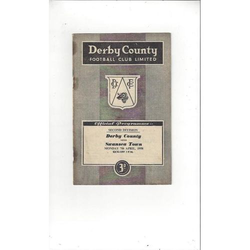 Derby County Home Football Programmes