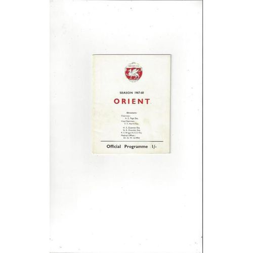 Leyton Orient Home Football Programmes