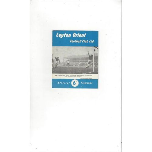 Leyton Orient Home Football Programmes
