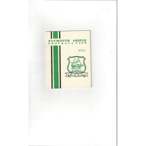 Plymouth Argyle Home Football Programmes