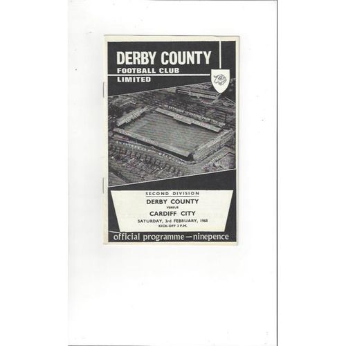 Derby County Home Football Programmes