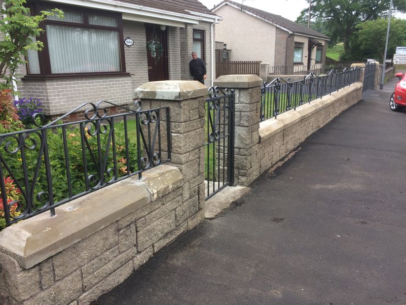 Bi Folding gates with railings