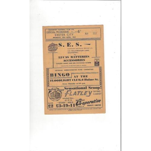 Exeter City Away Football Programmes