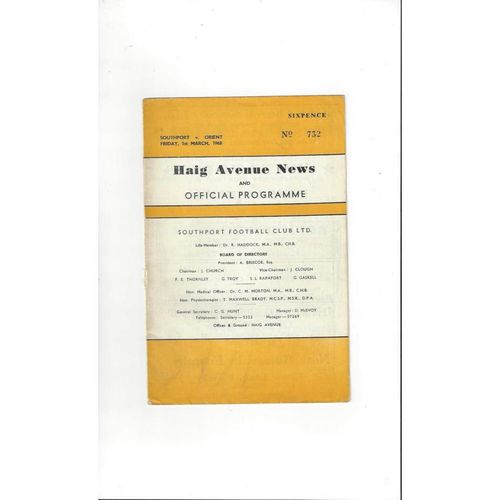 Leyton Orient Away Football Programmes