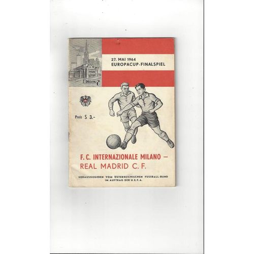 European Cup Final / Champions League Football Programmes