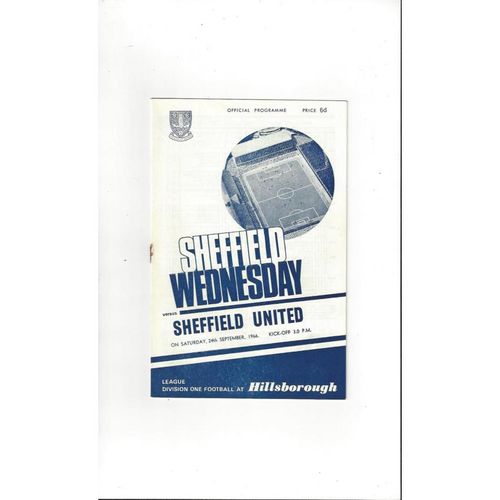 Sheffield Wednesday Home Football Programmes