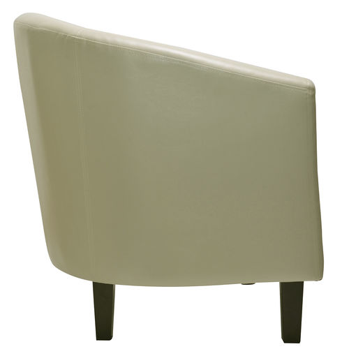 Ted Faux Leather Tub Chair Chair (cream)