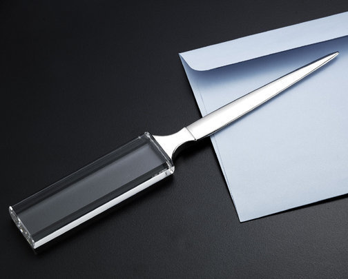 Crystal letter opener | 3DCrystalPhoto | 3D Crystal Engraving UK | 3D