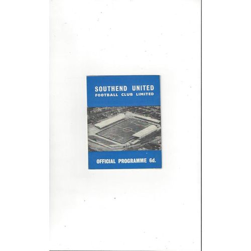 Southend United Home Football Programmes