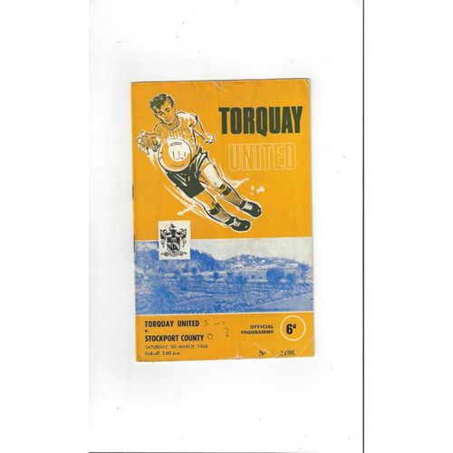 Torquay United Home Football Programmes
