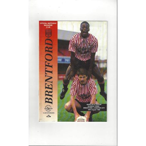 Chester City Away Football Programmes