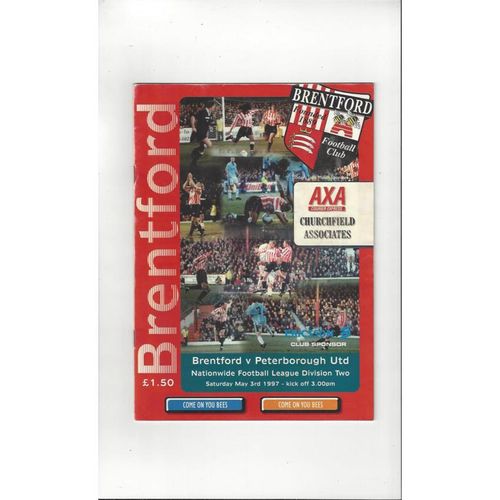 Peterborough United Away Football Programmes