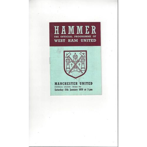West Ham United Home Football Programmes