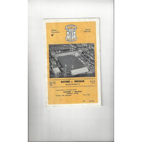 Wrexham Away Football Programmes