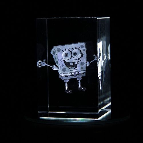 JUST IN 80x50x50 Spongebob 3D Crystal Shop 3DPhoto Crystal 3D