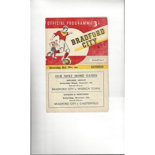 Gateshead Away Football Programmes