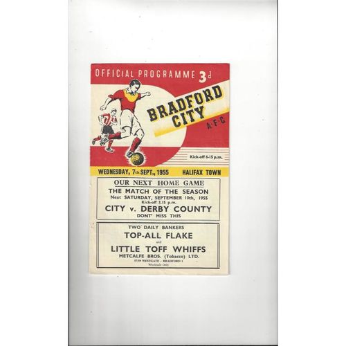 Halifax Town Away Football Programmes