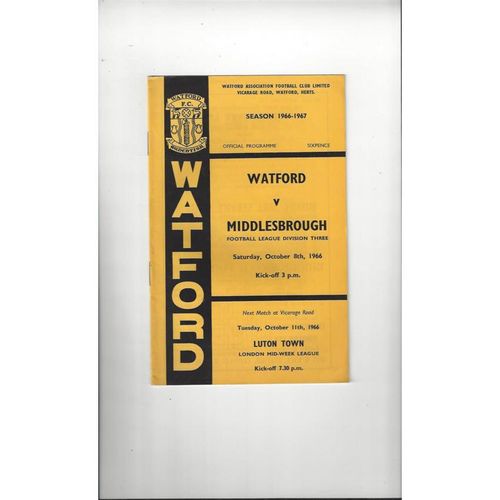 Middlesbrough Away Football Programmes