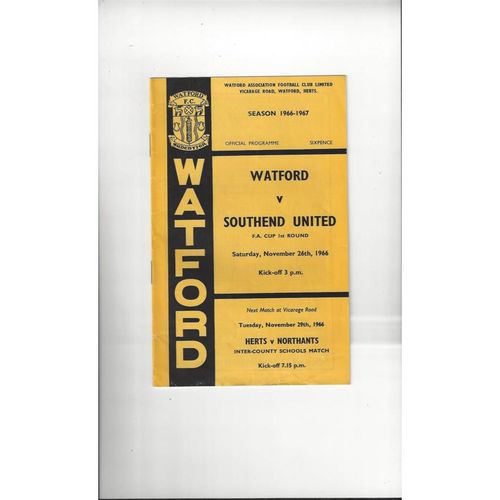 Southend United Away Football Programmes