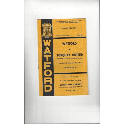 Torquay United Away Football Programmes