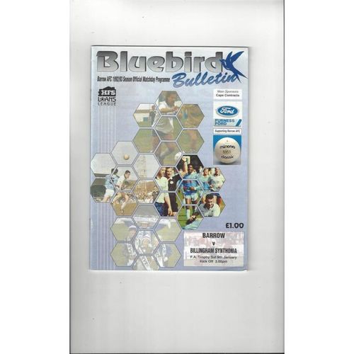 Non-League FA Trophy Football Programmes