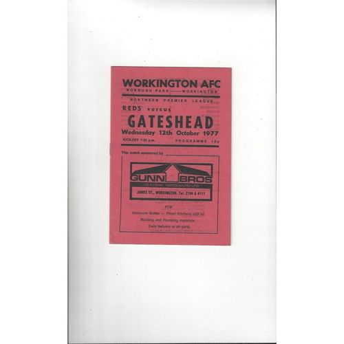 Workington Home Football Programmes